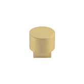 Westminster Round Cupboard Knobs  Satin Brass - Burlington Range
